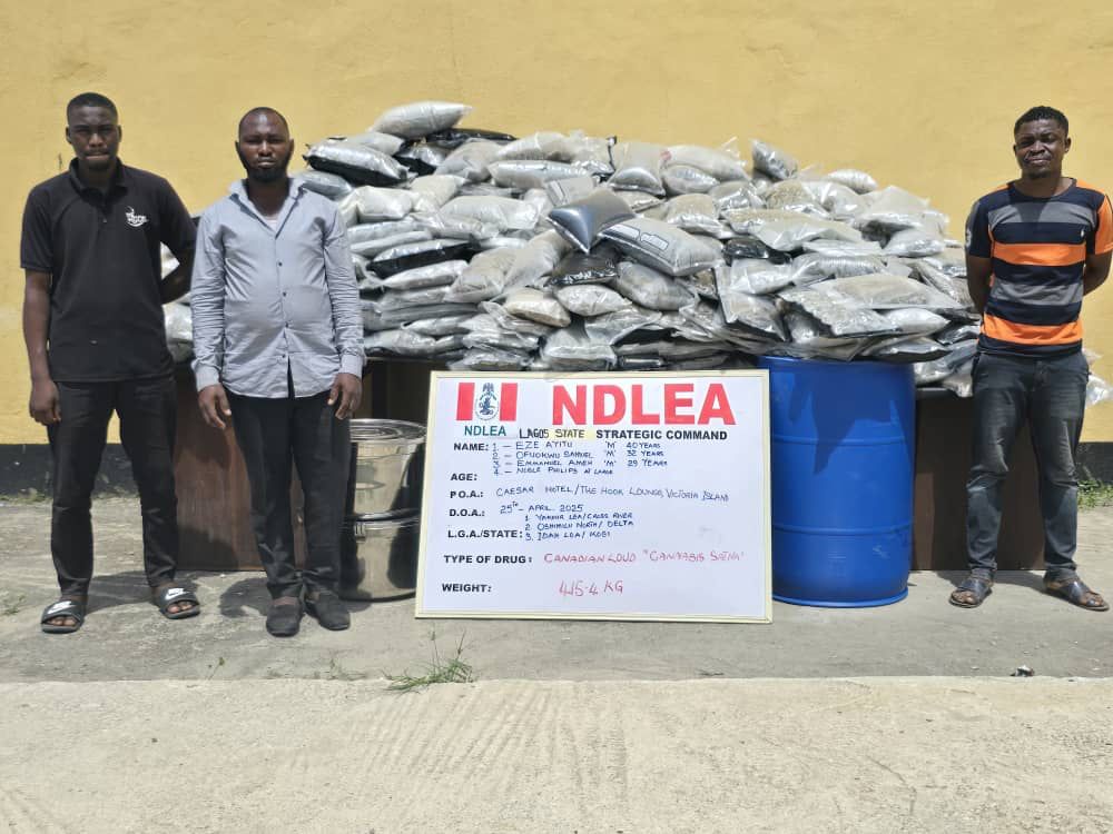 NDLEA Uncovers N1.04bn Drug Haul in Lagos Hotel, Seizes 2m Tramadol ...